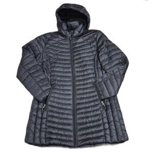 32 Degrees Heat Down Puffer Coat XL Zip Hood Long Lightweight Packable Jacket